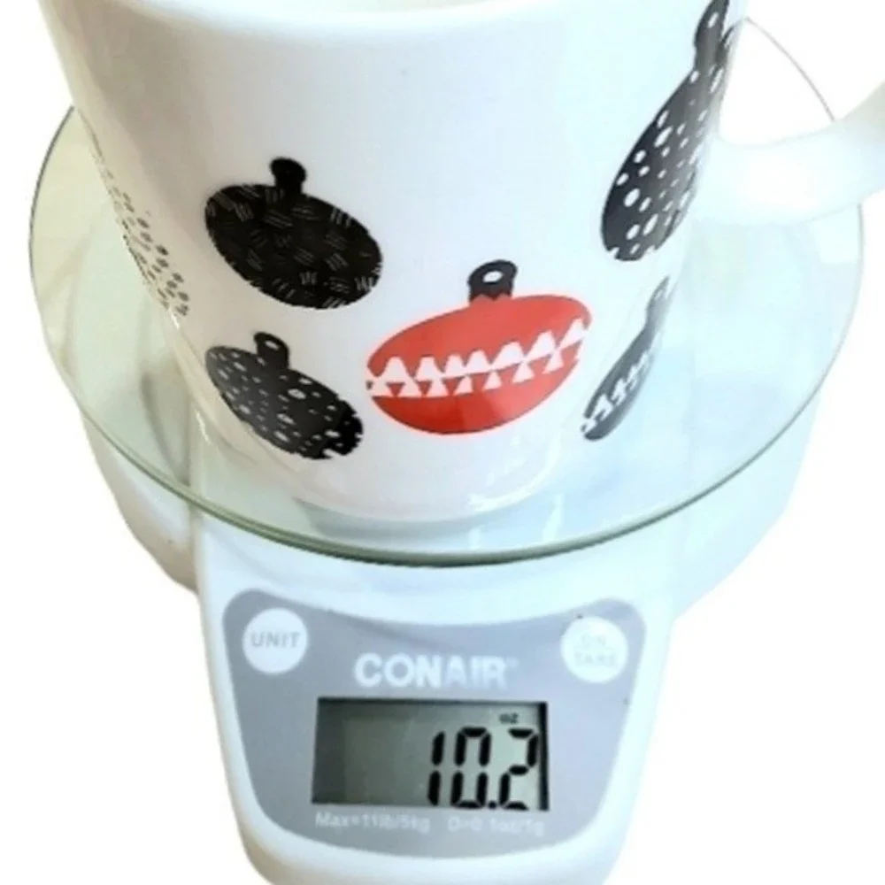 Starbucks Christmas Ornaments Porcelain Mug Cup 2016 Red Black White 12fl
